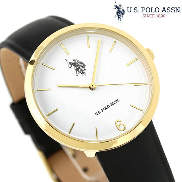 YSpolo Antson Quartz Watch Brand Ladies US-24WHBK Analog White Black Black