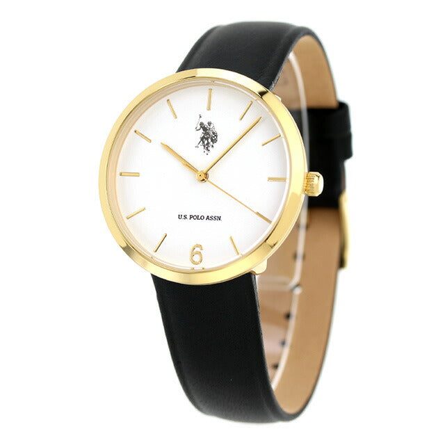 YSpolo Antson Quartz Watch Brand Ladies US-24WHBK Analog White Black Black