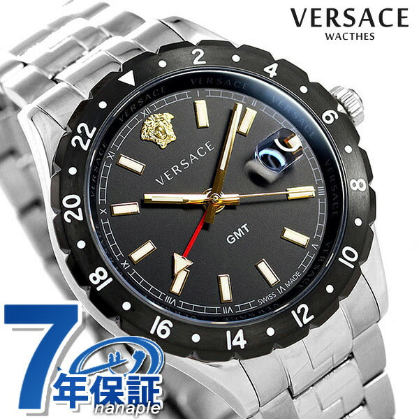 范思哲（Versace）观看男士手表品牌Helenium GMT 42mm VE1100219 Verserce Black