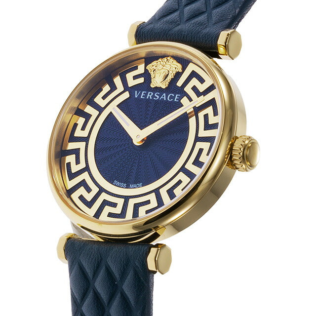 Versace New Lady Quartz Watch Brand Ladies VERSACE VE1CA0223 Analog Blue Switzerland