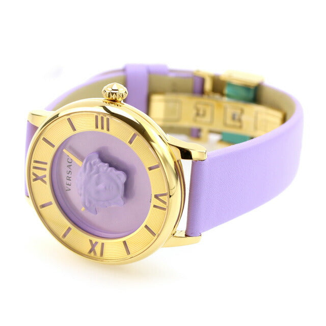 Vers and Medecs Cools Watch Brand Ladies VERSACE VE2R00522 Made by analog purple Switzerland