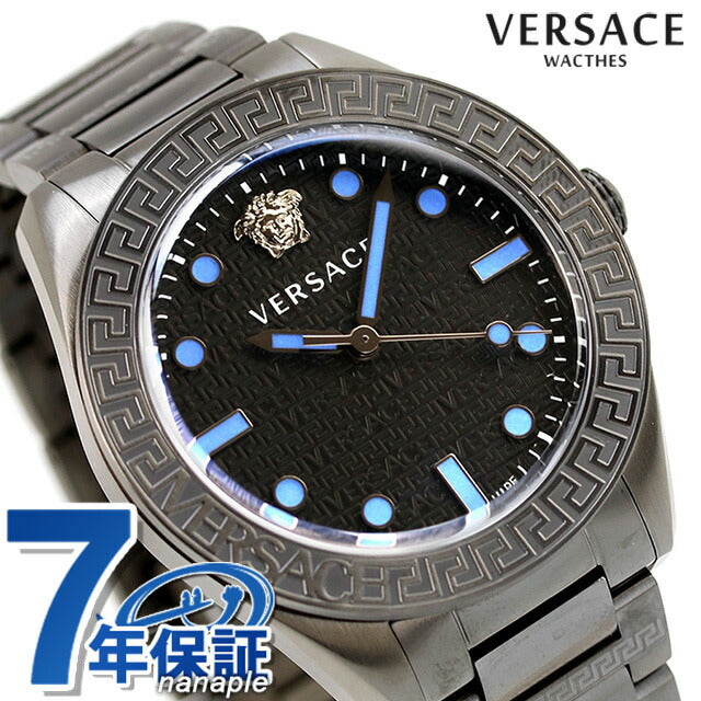 Versace Greeca Dome Quartz Watch Brand Men&