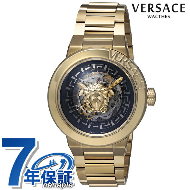 Versace Medusa Infinite Skeleton Automatic Watch品牌女士开放心脏VERSACE VE3G00222