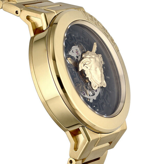 Versace Medusa Infinite Skeleton Automatic Watch品牌女士开放心脏VERSACE VE3G00222