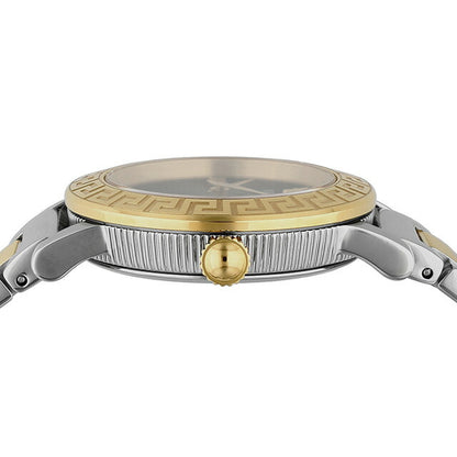 Versace STUD ICON Quartz Watch Brand Ladies VERSACE VE6M00322 Analog Green Yellow Gold