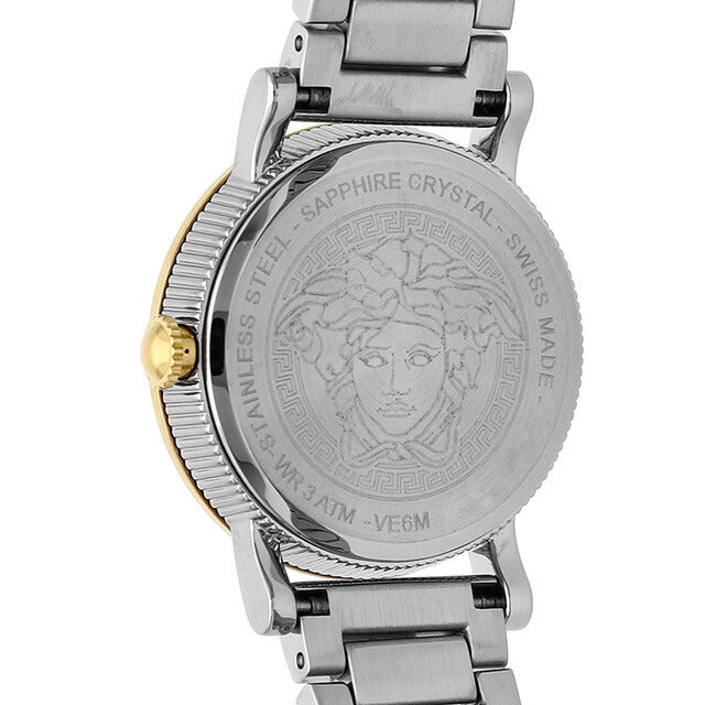 Versace STUD ICON Quartz Watch Brand Ladies VERSACE VE6M00322 Analog Green Yellow Gold