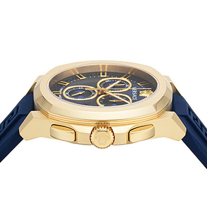 Versace Geo Chrono Quartz观看品牌计时码表VERSACE VERACE VE7CA0323模拟蓝色瑞士