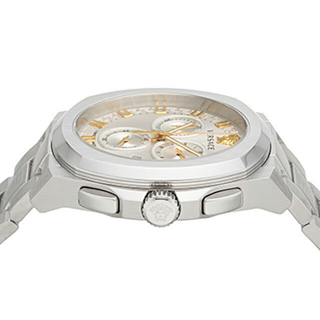 Versace Geo Chrono Quartz观看品牌计时码表VERSACE VERSACE VE7CA0623由Analog Silver Switzerland制造