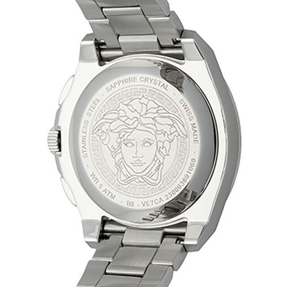 Versace Geo Chrono Quartz观看品牌计时码表VERSACE VERSACE VE7CA0623由Analog Silver Switzerland制造