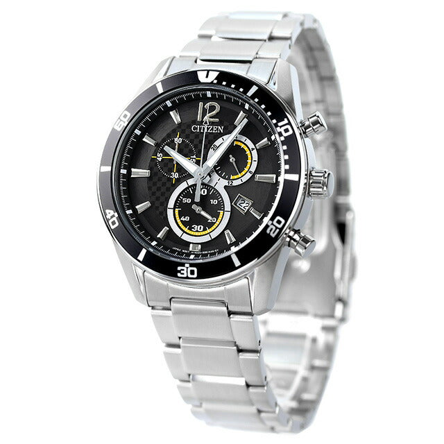 Citizen Collection Eco-Drive Eco Drive观看品牌计时码表太阳能公民VO10-6742F模拟黑色黑色