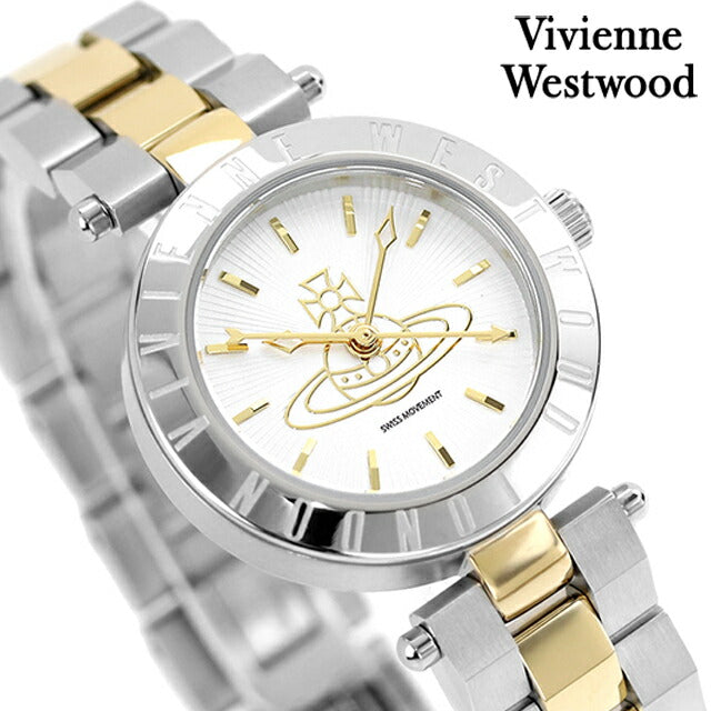 ヴィヴィアン ウエストウッド WESTBOURNE クォーツ 電池式 腕時計 ブランド レディース Vivienne Westwood VV092SLSG アナログ シルバー ピンクゴールド VV092SLSG