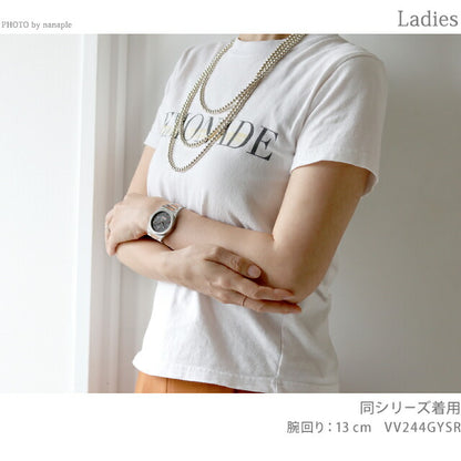 Vivian Quartz Watch Brand Ladies VV244Gysr Analog Gracillel粉红色黄金