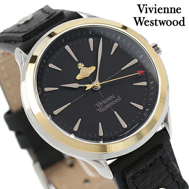 Vivian Quartz Watch Brand Ladies VV255SGBK模拟黑色黑色