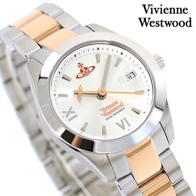 ヴィヴィアン ウエストウッド クォーツ 電池式 腕時計 ブランド レディース Vivienne Westwood VV292SLSR アナログ シルバー ピンクゴールド VV292SLSR