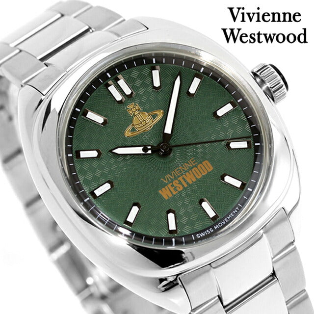ヴィヴィアン ウエストウッド クォーツ 電池式 腕時計 ブランド メンズ Vivienne Westwood VV300GRSL アナログ グリーン VV300GRSL