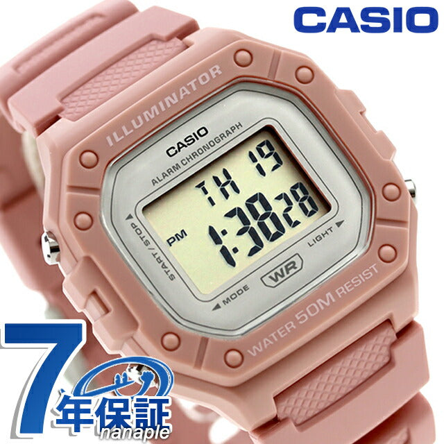 カシオ CASIO W-218HC-4AV ポップ 海外モデル レディース 腕時計 ブランド カシオ casio デジタル ピンク W-218HC-4AVDF