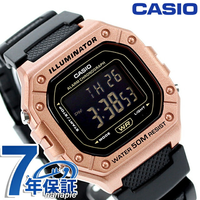 カシオ CASIO W-218HM-5BV スタンダード チプカシ 海外モデル メンズ 腕時計 ブランド カシオ casio アナログ ブラック 黒 W-218HM-5BVDF
