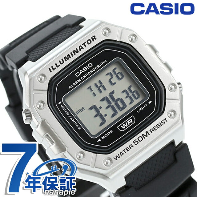 カシオ CASIO W-218HM-7AV スタンダード チプカシ 海外モデル メンズ 腕時計 ブランド カシオ casio アナログ ブラック 黒 W-218HM-7AVDF