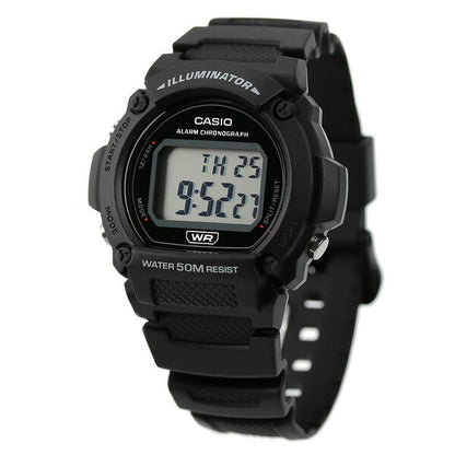 Casio Cheep Casio Chip Kashi Quartz男士手表品牌W-219H-1AVDF LCD黑色