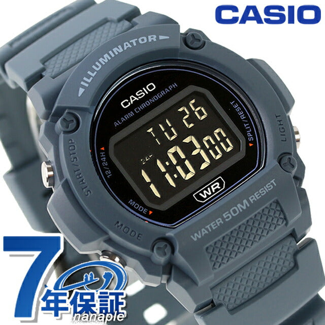 Casio W-219HC-2BV Overseas Model Unisex Men&