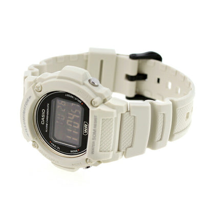 Casio W-219HC-8BV海外模型男女通用男女女士观看品牌Casio Digital Black Black Light Gray黑色W-219HC-8BVDF