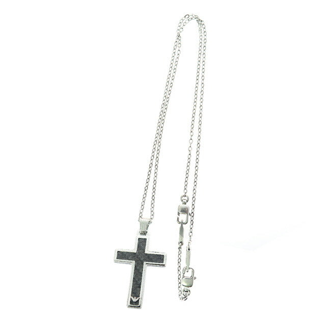 エンポリオアルマーニ EMPORIO ARMANI ネックレス メンズ EGS1705040 シルバー ブラック ブラック WQ00029241