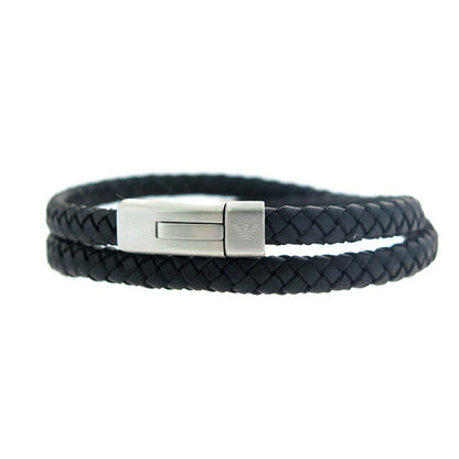 エンポリオアルマーニ EMPORIO ARMANI ブレスレット メンズ EGS2176040 シルバー ブラック ブラック WQ00029253