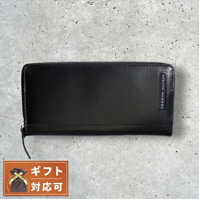 トミーヒルフィガー TOMMY HILFIGER 長財布 メンズ 31TL13X025 001 ブラック WQ00034081