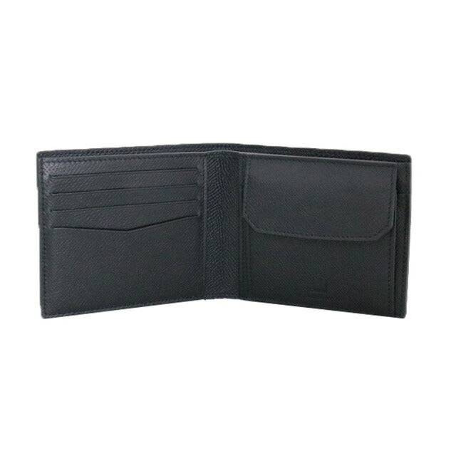 ダンヒル DUNHILL 二つ折り財布 メンズ 18F2320CA001 カドガン CADOGAN ブラック WQ00036903