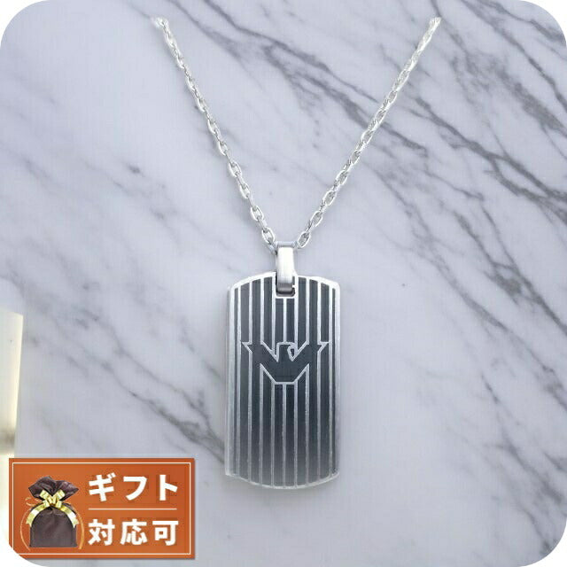 エンポリオアルマーニ EMPORIO ARMANI ネックレス EGS2724040 メンズ ブラック シルバー WQ00042673