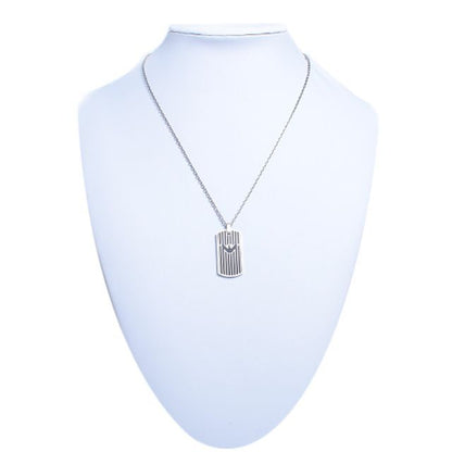 エンポリオアルマーニ EMPORIO ARMANI ネックレス EGS2724040 メンズ ブラック シルバー WQ00042673