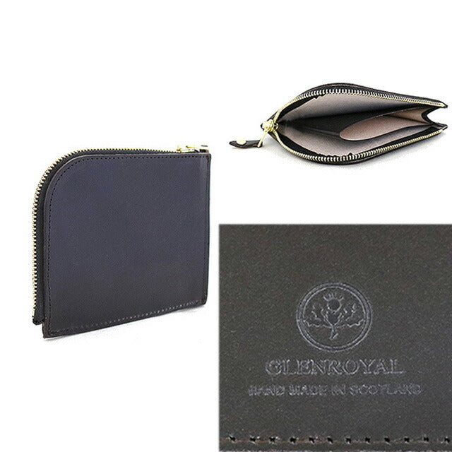 グレンロイヤル GLENROYAL 財布 03-6043 メンズ レディース ジップミニウォレット ZIP MINI PURSE ブラック WQ00042777