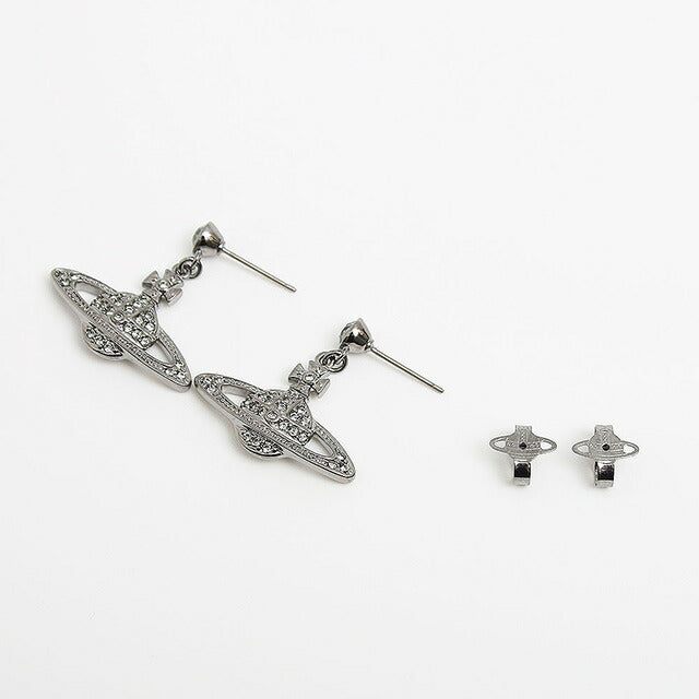 ヴィヴィアンウエストウッド VIVIENNE WESTWOOD オーブ ピアス レディース 62020025-S108 (724536B-4) ミニバスレリーフ MINI BAS RELIEF ガンメタル WQ00043104