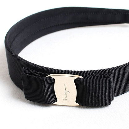 フェラガモ FERRAGAMO リボン カチューシャ ヘアバンド 344311-572738 レディース ヴァラ VARA BLACK ブラック WQ00043176