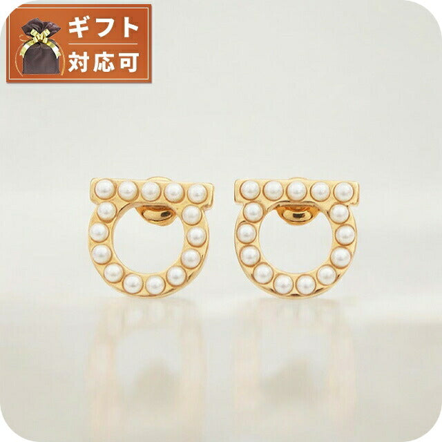 フェラガモ FERRAGAMO ピアス 760125-696581 レディース ゴールド WQ00043181