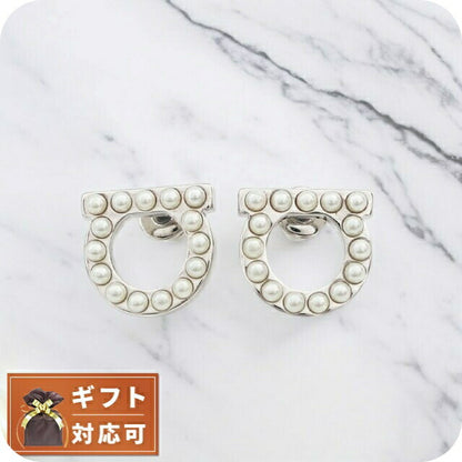 フェラガモ FERRAGAMO ピアス 760125-696582 レディース シルバー WQ00043182