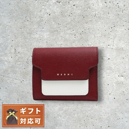 マルニ MARNI 三つ折り財布 PFMO0052U1-Z475N レディース ブラウン WQ00044042