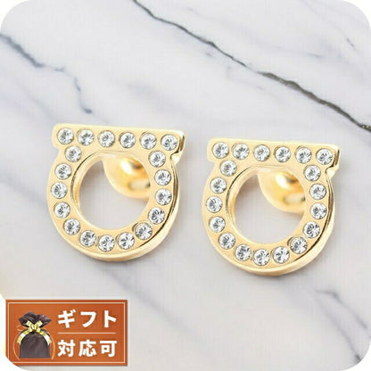 フェラガモ FERRAGAMO ピアス 760123-696576 レディース ガンチーニ GANCINO CRYSTAL OROGLUCI ゴールド WQ00044251