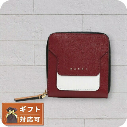 マルニ MARNI 二つ折り財布 PFMOQ09U23-Z475N レディース レッド WQ00044780