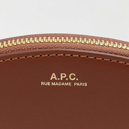 アーペーセー A.P.C. コインケース 小銭入れ レディース F63219-PXAWV-CAD ハーフムーン HALF MOON ブラウン WQ00044832