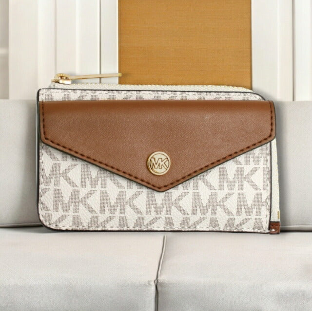 マイケルコース MICHAEL KORS コインケース カード入れ 35F1GTVD5B-VANILLA レディース バニラ ブラウン WQ00045645