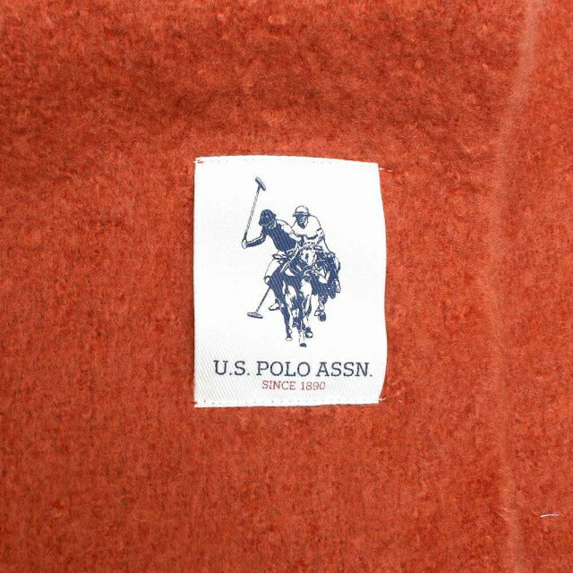 ユーエスポロアッスン U.S.POLO ASSN マフラー 325058-ORANGE メンズ レディース 大判 ストール オレンジ レンガ色 WQ00047224