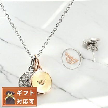 エンポリオアルマーニ EMPORIO ARMANI ネックレス ピアス セット EGS2651040 レディース シルバー ピンクゴールド WQ00047558