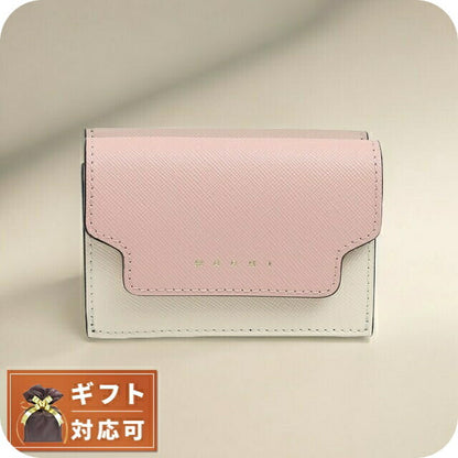 マルニ MARNI 三つ折り財布 PFMOW02U23-Z605M PFMOW02U23-LV520-Z605M レディース ピンク WQ00050527