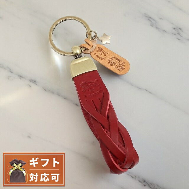 イルビゾンテ IL BISONTE キーリング キーホルダー SKH040-PG0001-RE101B メンズ レディース レッド WQ00050553