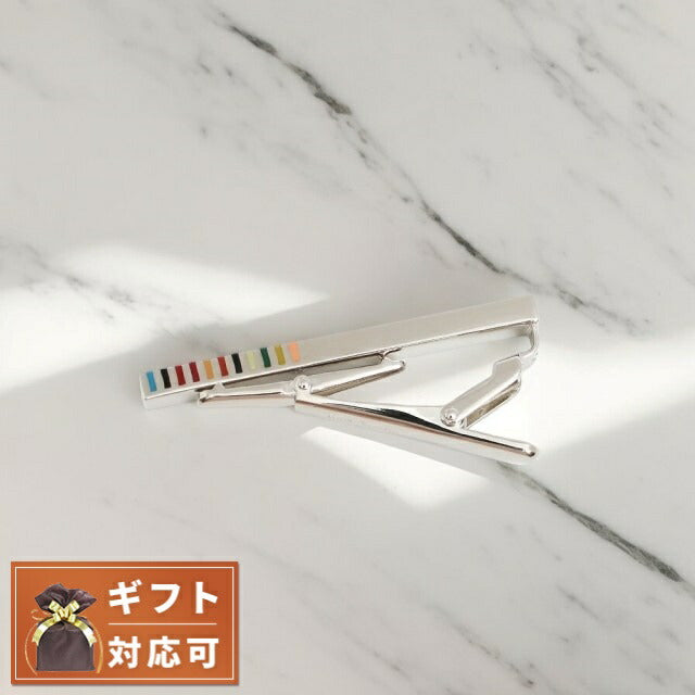ポールスミス PAUL SMITH ネクタイピン M1A-TPIN-MRECTN-92 メンズ シルバー マルチカラー WQ00051014