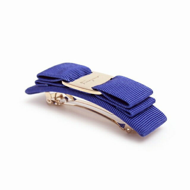 フェラガモ FERRAGAMO バレッタ レディース ヘアアクセサリー 髪留め 342019-765361 VARA ヴァラ リボン Lapis lazul ブルー WQ00051141