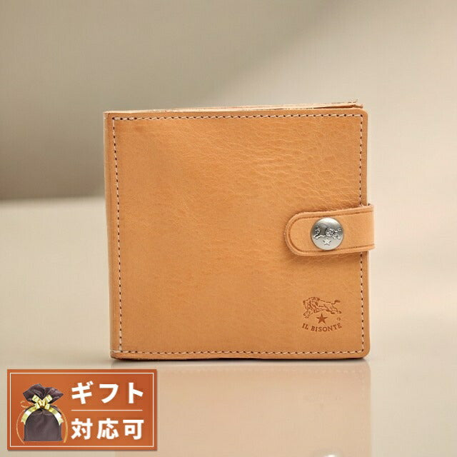 イルビゾンテ IL BISONTE 二つ折り財布 SBW015-PV0005-NA106N ユニセックス ナチュラル WQ00051189