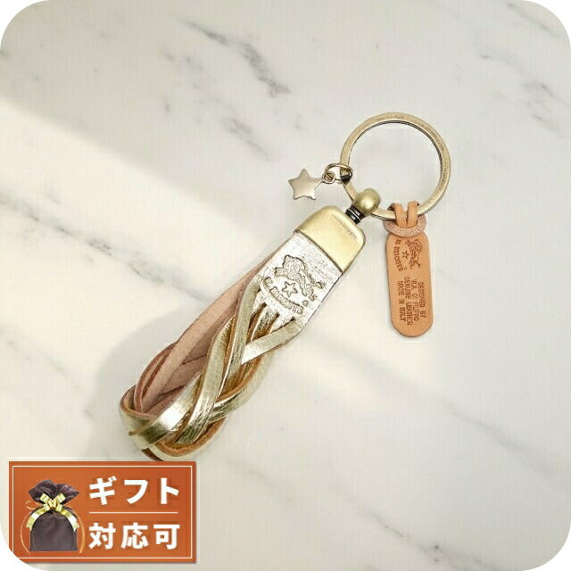 イルビゾンテ IL BISONTE キーリング キーホルダー SKH040-PG0012-PL101B ユニセックス ゴールド WQ00051201