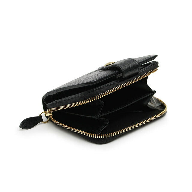 イルビゾンテ IL BISONTE 二つ折り財布 SMW067-PV0005-BK128B ユニセックス ブラック WQ00051204